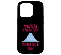 Avoid the Top of the Bell Curve Funny Data Analyst Quote Case for iPhone 15 Pro
