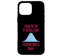 Avoid the Top of the Bell Curve Funny Data Analyst Quote Case for iPhone 16 Pro Max
