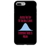 Avoid the Top of the Bell Curve Funny Data Analyst Quote Case for iPhone 7 Plus/8 Plus