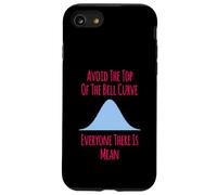 Avoid the Top of the Bell Curve Funny Data Analyst Quote Case for iPhone SE (2020) / 7 / 8