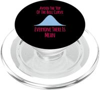Avoid the Top of the Bell Curve Funny Data Analyst Quote PopSockets PopGrip for MagSafe