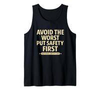 Avoid The Worst | Workplace & Home Safety Awareness Gift Tank Top