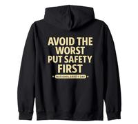 Avoid the Worst | Workplace & Home Safety Awareness Gift Zip Hoodie