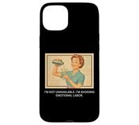Avoiding Emotional Labor - 1950s Sarcastic Case for iPhone 15 Plus