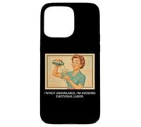 Avoiding Emotional Labor - 1950s Sarcastic Case for iPhone 15 Pro Max