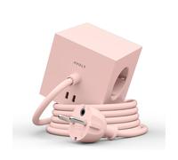 Avolt Socket Cube with USB C dfp Design Pink - 7350103841189