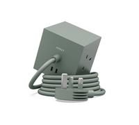 Avolt Square 1 Power Extention Lead - With Usb-C Oak Green