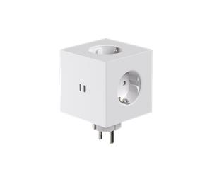 Avolt x Martinelli Luce Square 2 Socket Opal White