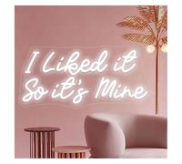 Avoltre for neon Party Lights Sign Lamp I Love It，So It's Mine Neon Room Decoration for Party Home Bedroom Bar 42X20cm(A)