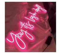 Avoltre for neon Party Lights Soothing Ambient Yay It's Lash Day Neon Lamp - Personalized Sign for Beauty Salon(D,60X18CM)
