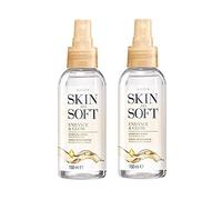 Avon 2 x SKIN SO SOFT Enhance & Glow - AIRBRUSH Mosquito Insect Repellent Dry Oil Body Spray with CITRONELLOL