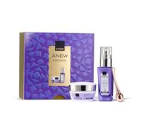 AVON Anew Platinum Gift Set, with Platinum Lift & Tighten Dual Eye System 20ml, Lifting Serum & Eye Roller in Gift Box, Lift, Smoothen & Contour Skin, Firmer Skin & Increased Elasticity, Skin Care