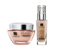 Avon Anew Protinol Power Duo, Day Cream 50ml + Serum 30ml (Pack of 2) | For Stronger, Healthier Feeling Skin, Ultimate Skincare Duo, Powered by Collagen, Cruelty Free