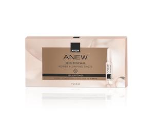 Avon Anew Skin Reset Plumping Shots Pack of 7 x 1.3ml, Formulated with Protinol™ Technology, Smoother, Plumper-Looking Skin, Restores Firmness & Elasticity, Cruelty Free