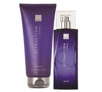 Avon Attraction Eau de Toilette EDT Aftershave Spray 75ml (Attraction Game & Body Wash)