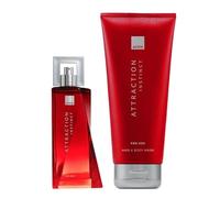 Avon Attraction Eau de Toilette EDT Aftershave Spray 75ml (Attraction Instinct & Body Wash)
