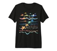 Avon Beach North Carolina Sea Turtle Beach Lover Outer Banks Premium T-Shirt