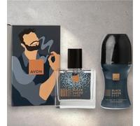 Avon Black suede dark edt gift set 30ml plus roll on - Travel size