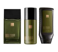 Avon Black Suede Eau De Toilette EDT Aftershave 100ml (Black Real + Body Wash + Body Spray)