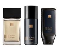 Avon Black Suede Eau De Toilette EDT Aftershave 100ml (Black Suede + Body Wash + Body Spray)