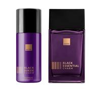 Avon Black Suede Eau De Toilette EDT Aftershave 100ml (Black Suede Charm + Body Spray)