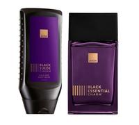 Avon Black Suede Eau De Toilette EDT Aftershave 100ml (Black Suede Charm + Body Wash)