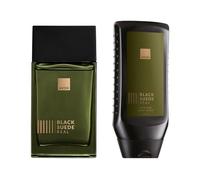 Avon Black Suede Eau De Toilette EDT Aftershave 100ml (Black Suede Real + Body Wash)