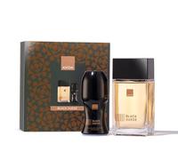 Avon Black Suede Eau de Toilette EDT Aftershave Spray (Boxed Set 100ml + roll on)