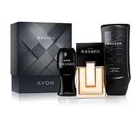 Avon Black Suede edt gift set edt roll on & hair & body wash Brand New