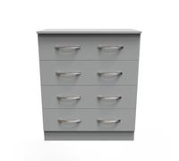 Avon Chest of Drawers Grey 4 Drawers 89cm