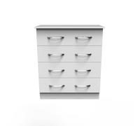 Avon Chest of Drawers White 4 Drawers 89cm