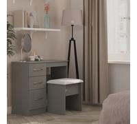 Avon Desk Grey 3 Drawers 90cm