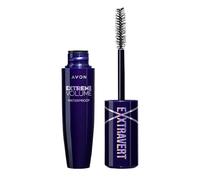 Avon Exxtravert Extreme Volume Mascara 9.5ml, With Silk-like Fibres For Extreme Volume And Buildability, For a Clump-free Look, Cruelty Free, Blackest Black