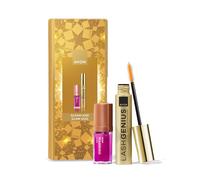 AVON Gleam and Glam Gift Set, with Nourishing Lip Oil SPF12 & Lash Genius Mascara, For All Round Lip Care & Long Lasting, Natural Lashes, Cruelty Free