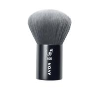 Avon Kabuki Brush, for Applying and Blending Powders and Bronzers for Natural-Looking Coverage and Finish, Vegan Friendly with a Handle Made from Recycled Plastic.