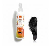 Avon Kids Detangling Spray and Brush Kit by Fusion Finds: Gentle Detangle Hair Brush & Leave In Conditioner for Toddlers, Babies & Curly Hair - Mango Scent