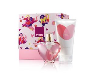 Avon Lov U Two Piece Gift Set with Lov U EDP 50ml and Body Lotion 150ml in a Gift Box Scent change back to Fruity