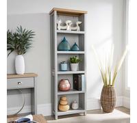 Avon Low 3 Shelves Bookcase Storage Unit Living Room 36mm Top Home Source Grey One Size