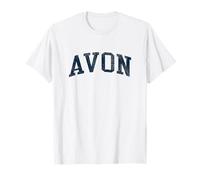 Avon MA Vintage Athletic Sports JSN2 Navy Print T-Shirt