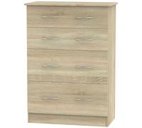 Avon Oak Effect 4 Drawer Deep Chest