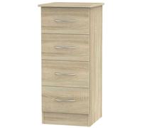 Avon Oak Effect 4 Drawer Narrow Chest