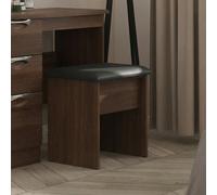Avon Padded Dressing Stool - Walnut