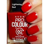 Avon Pro Colour in 60 seconds Nail Enamel Lightening Red