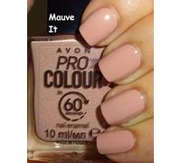 Avon pro colour nail enamel pro colour Mauve it