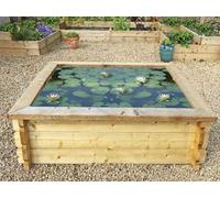 Avon Raised Garden Pond With Liner - 6ft x 6ft (32in)