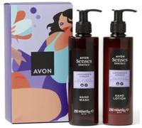 Avon Senses Essence Duo Lavender and Ginger Hand Care Set, Hand Wash 250 ml, Hand Lotion 250 ml Gift Boxed & Sealed