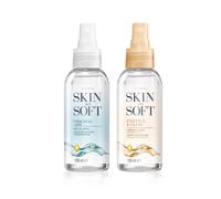 Avon Skin So Soft Original Dry Oil Spray + Enhance and Glow Airbrush Tanning Spray 150ml Duo, Sun Kissed Glow, Formulated with Joj