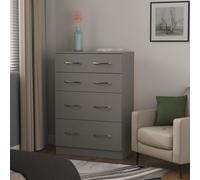Avon Tall Chest of Drawers Grey 4 Drawers 108cm