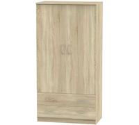 Avon Wardrobe - 2 Door - 2 Drawers - Double - H 182.5cm - Oak