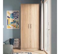 Avon Wardrobe - 2 Door - Plain - Oak
